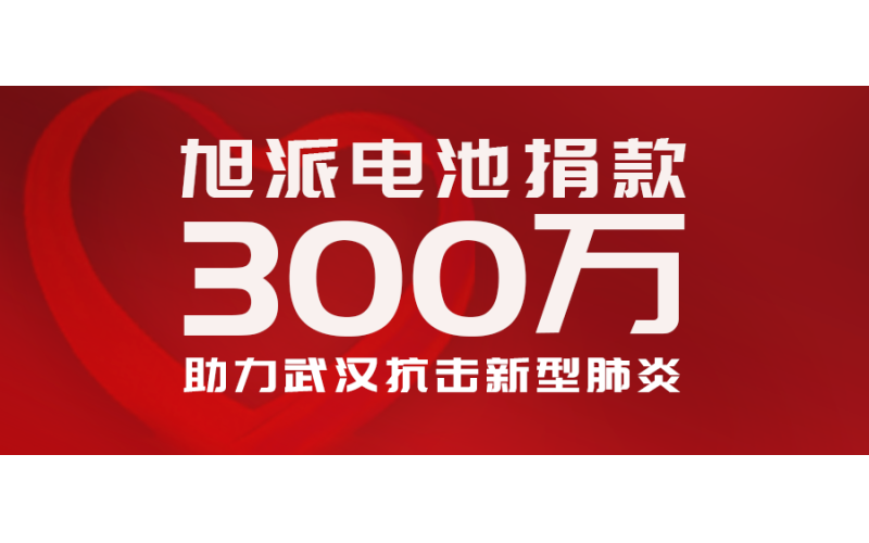 守望相助 共克时艰 旭派电池向武汉捐款300万元助力抗疫