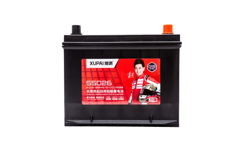旭派6-QW-89MIN/55D26长寿命汽车起动电池